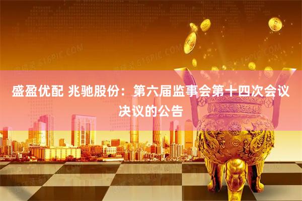 盛盈优配 兆驰股份：第六届监事会第十四次会议决议的公告