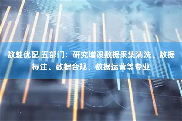 数魅优配 五部门：研究增设数据采集清洗、数据标注、数据合规、数据运营等专业